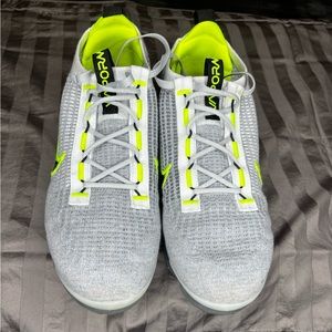 Men’s Nike Air VaporMax 2021 Flyknit Logo Pack - Size 10.5 - Wolf Gray Volt